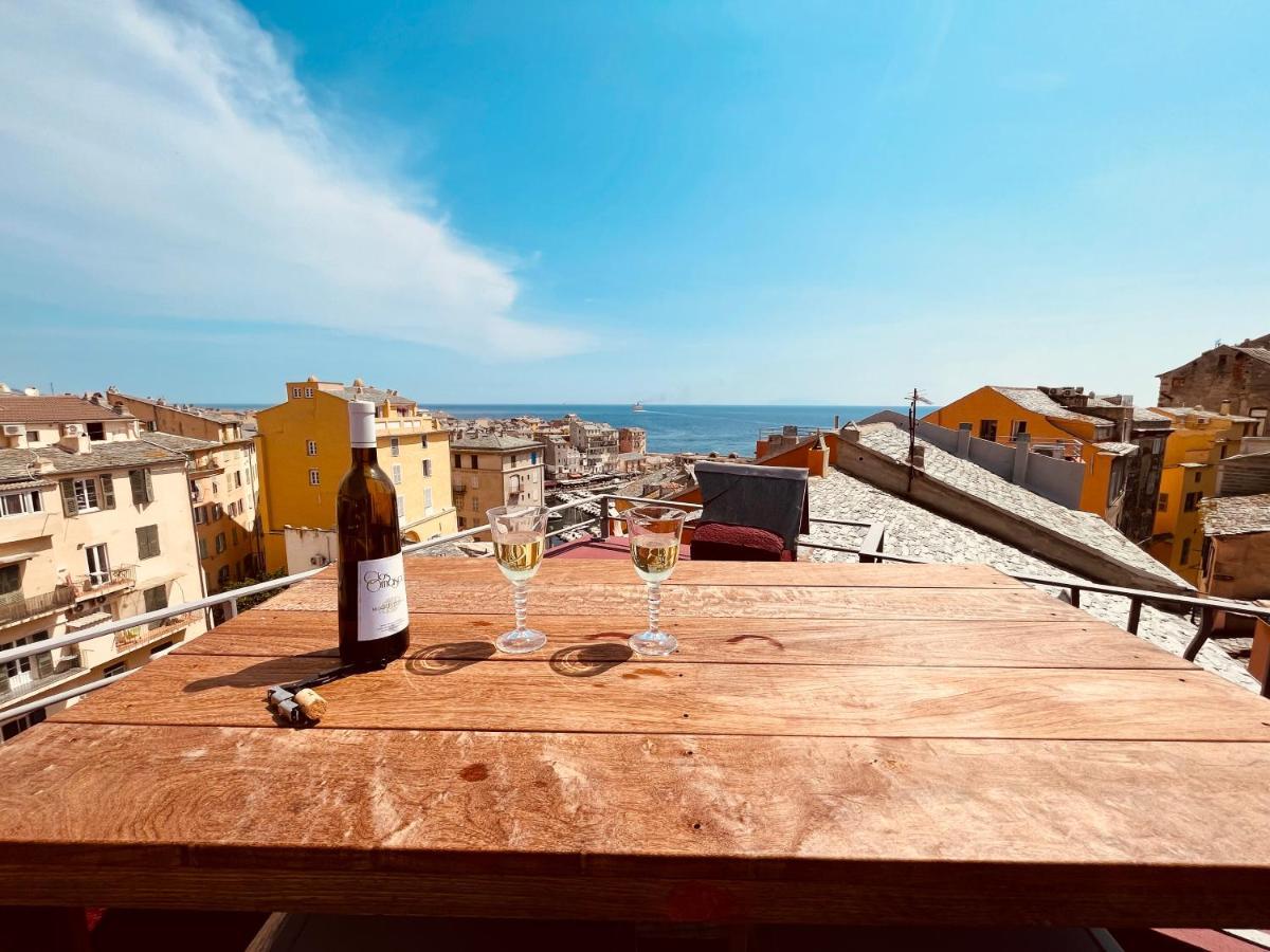 Pepites Bastiaises Vatta Appartement Roof Top Jacuzzi Vue Vieux Port Bastiya Dış mekan fotoğraf
